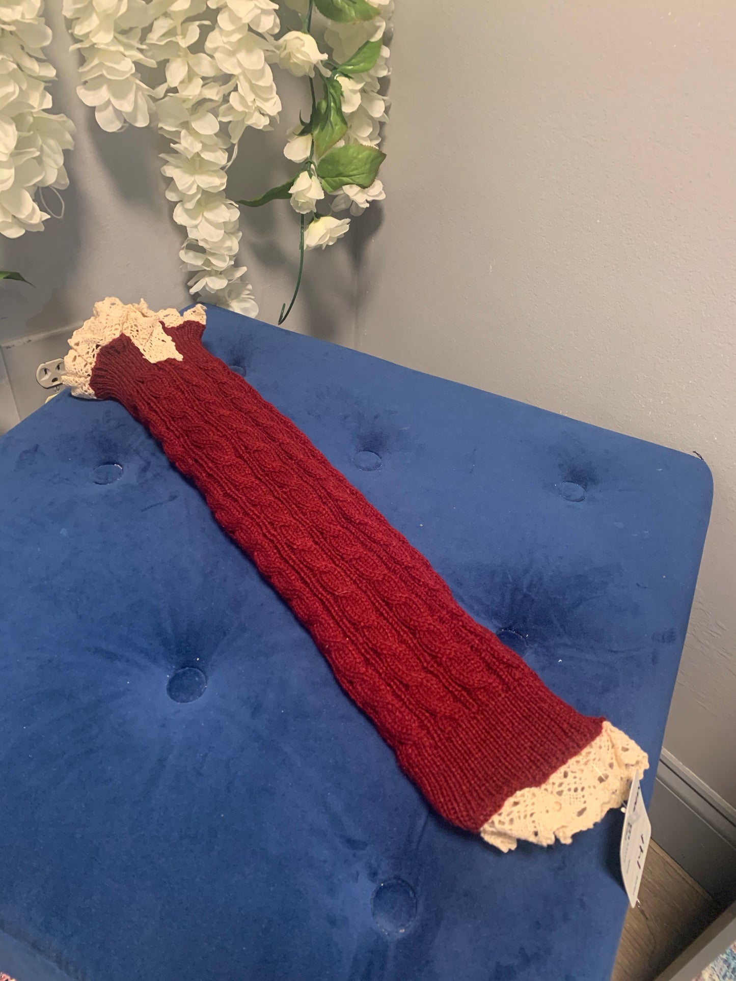 Pearl Studded Leg Warmers