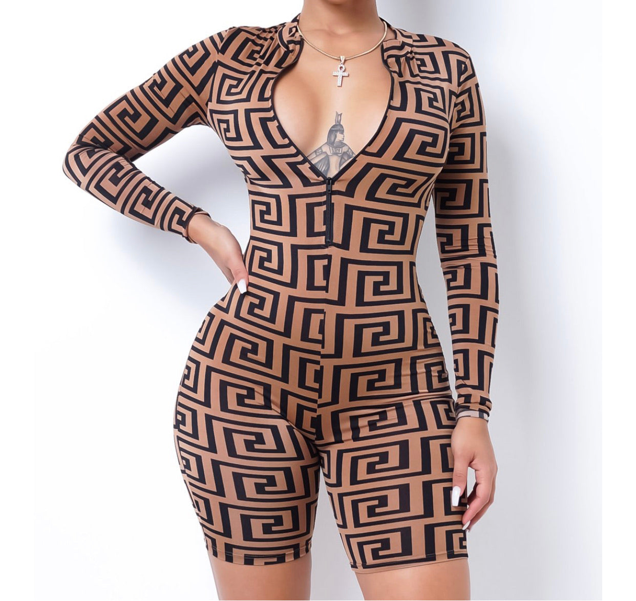 Staying the Night Romper