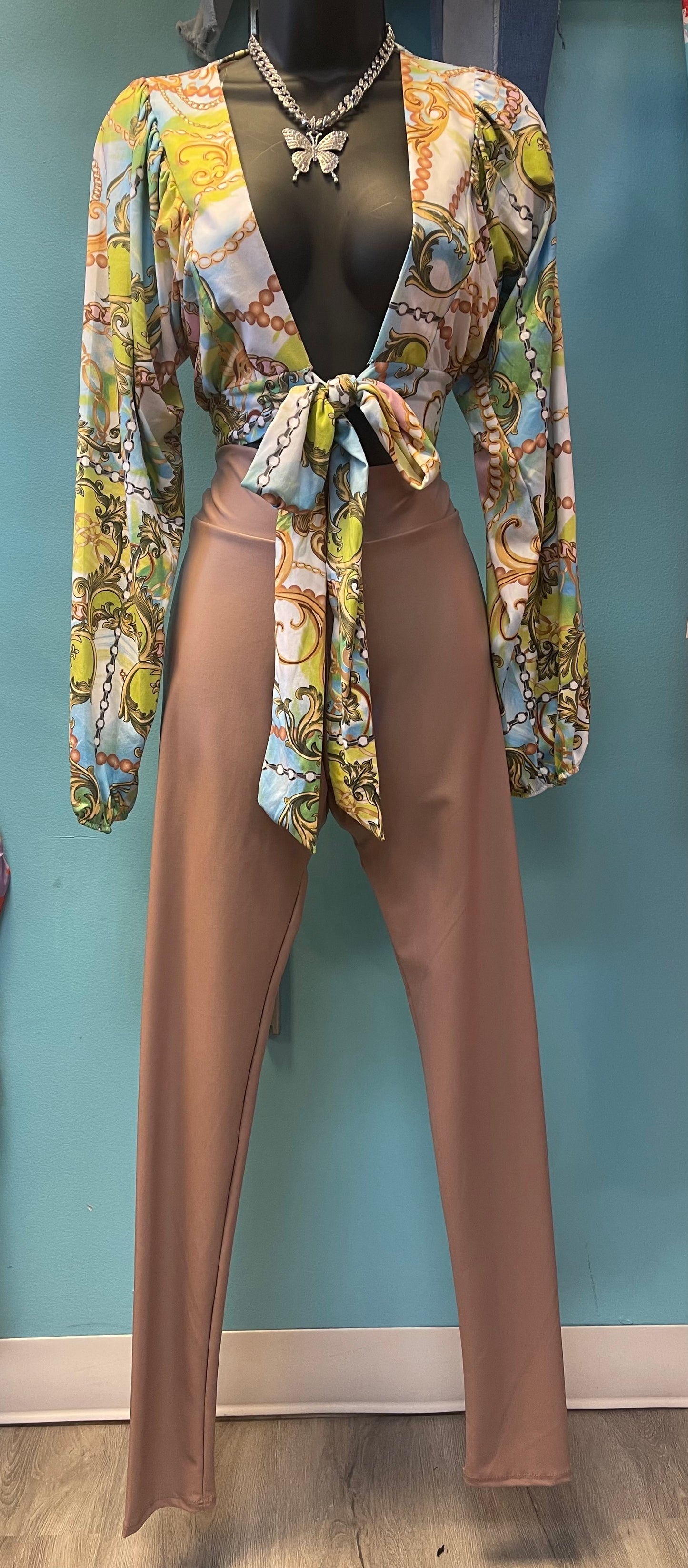 Faux Leather Blush Leggings