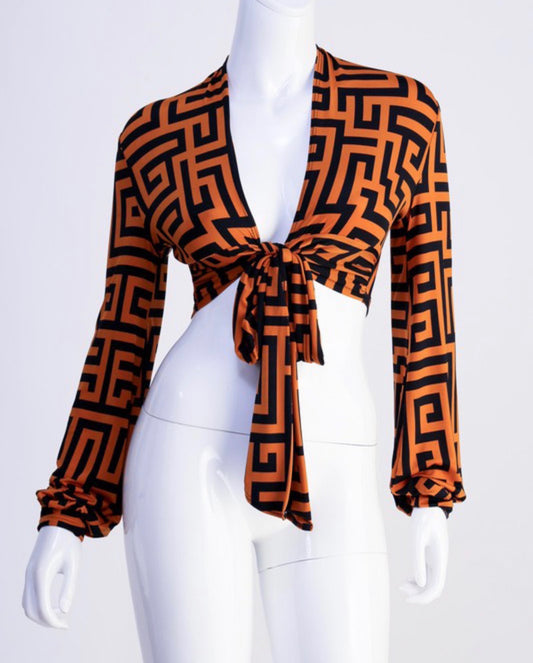 Maze Crop Top