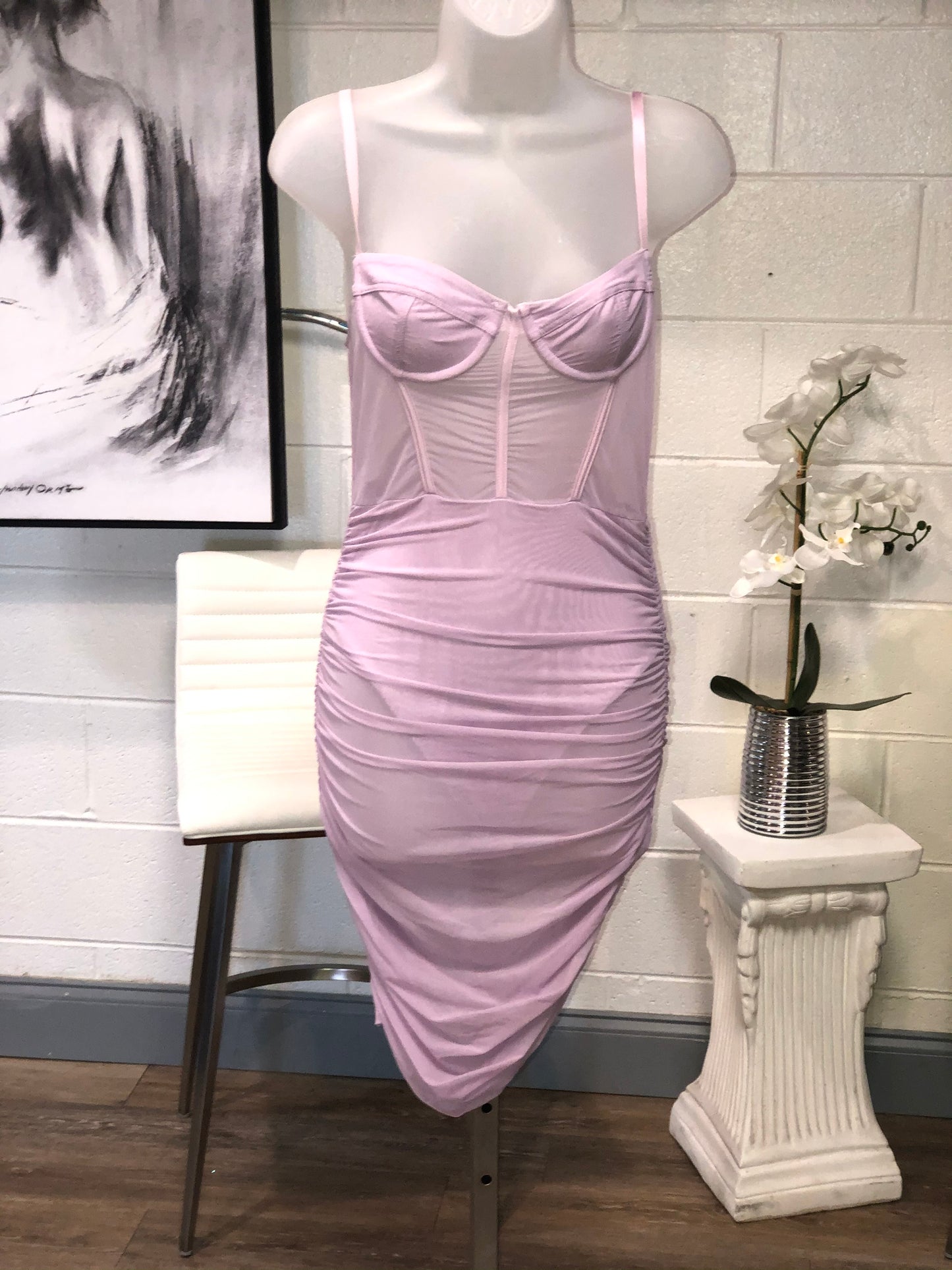 Lala sheer dress