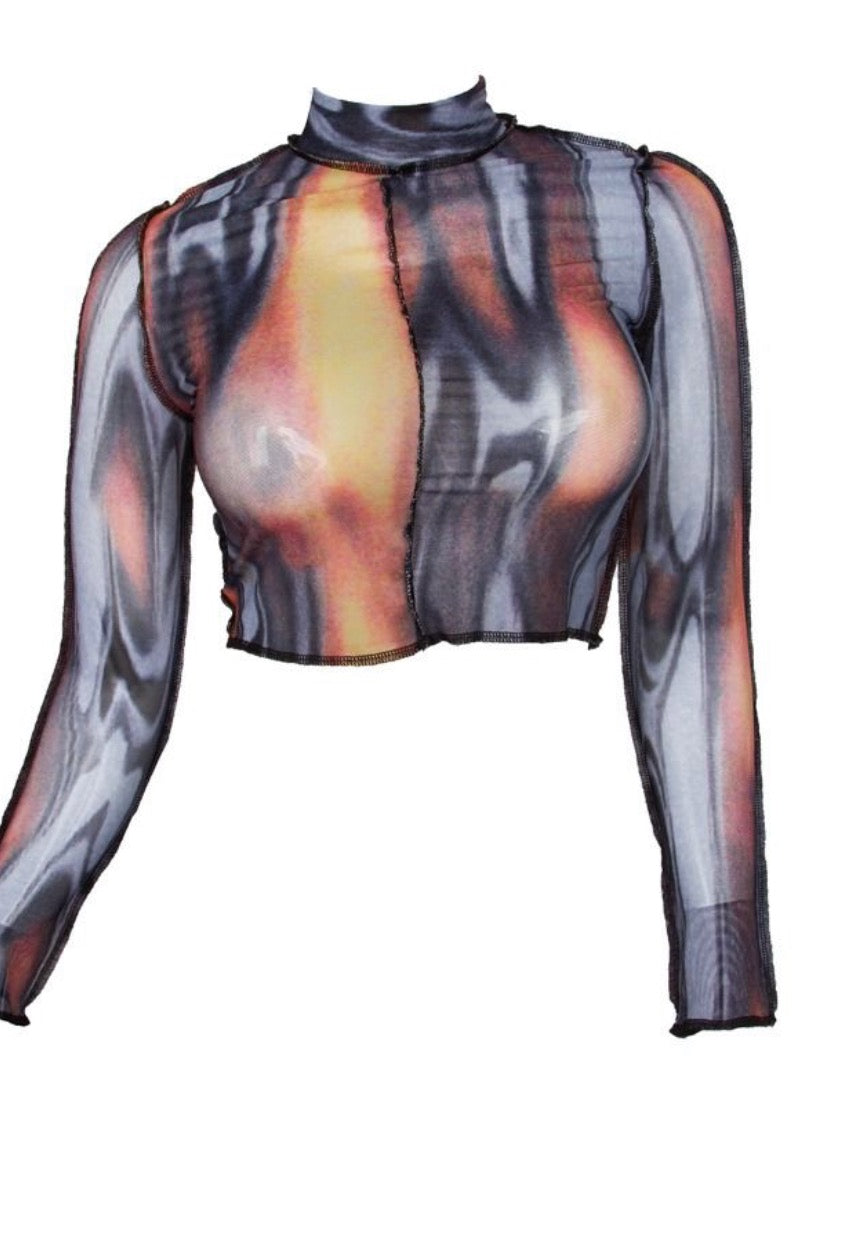 Let It Burn Crop Top
